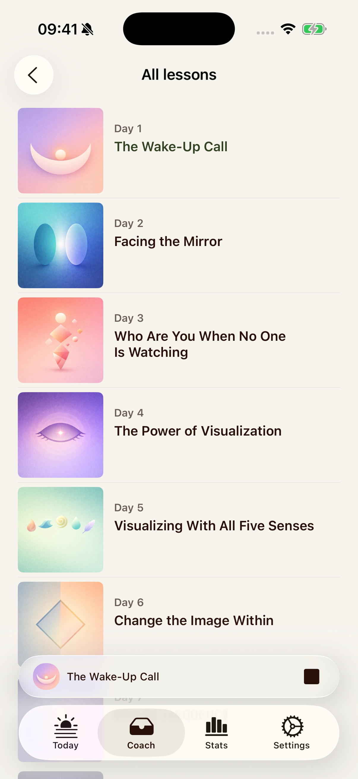 Lumind program screen